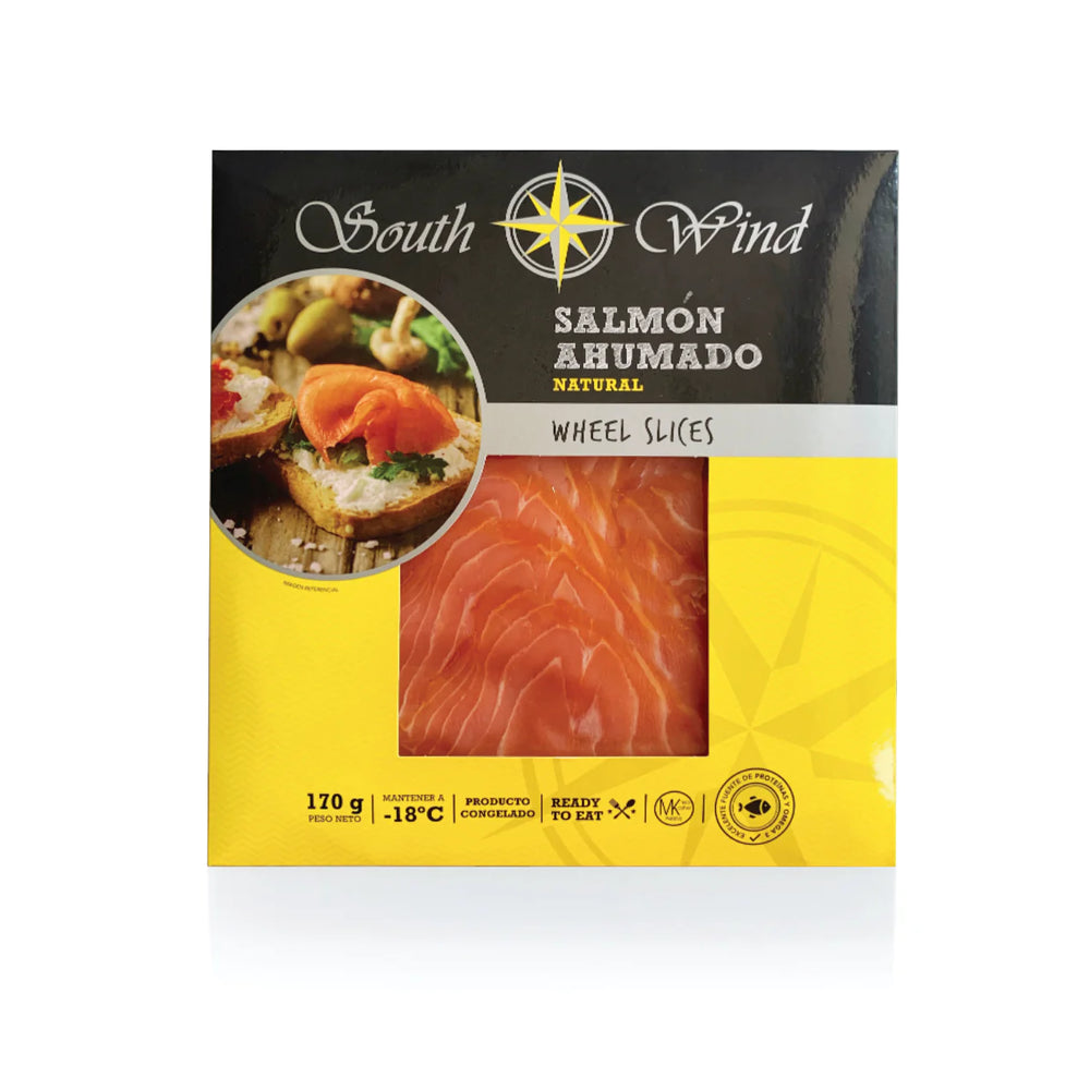 South Wind Smoked Salmon Wheels Slices, 170GR