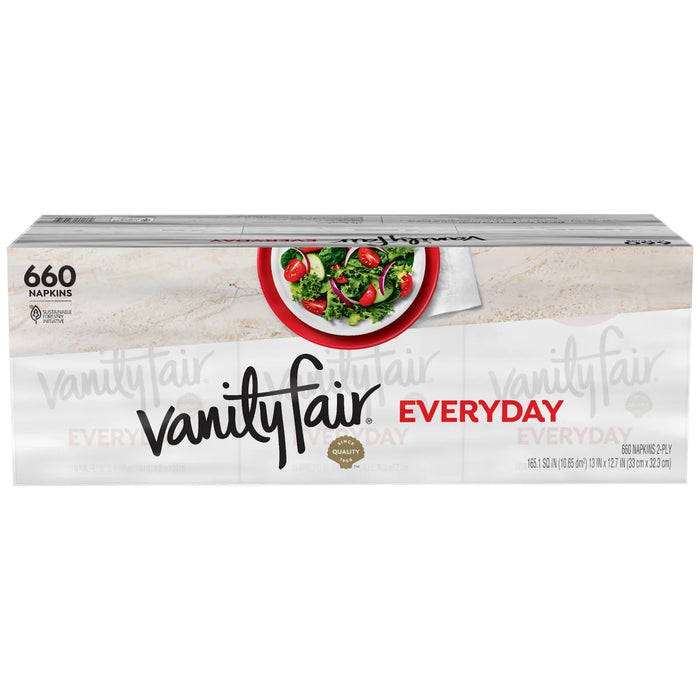 Vanity Fair 2Ply Napkins, 110 CT