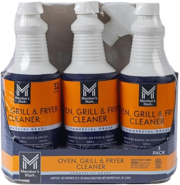 Member's Mark Commercial Oven, Grill and Fryer Cleaner, 3 x 32 oz