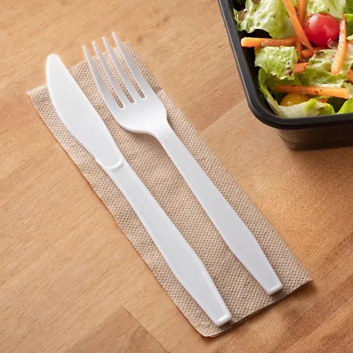 Member's Mark Plastic Knives, Heavyweight, White , 600 ct