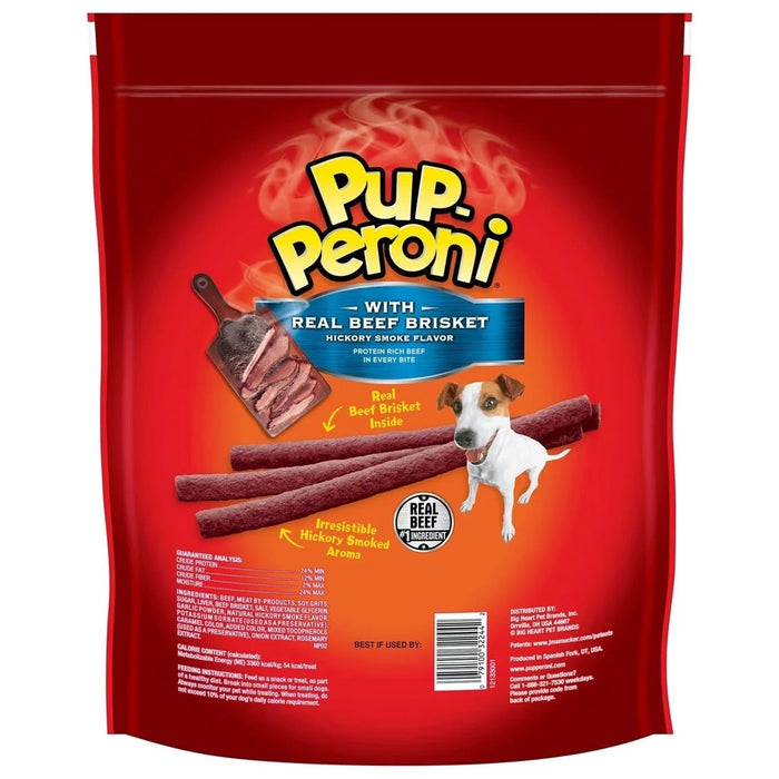 Pup-Peroni Dog Treats with Real Beef Brisket Hickory Smoked Flavor, 46 oz