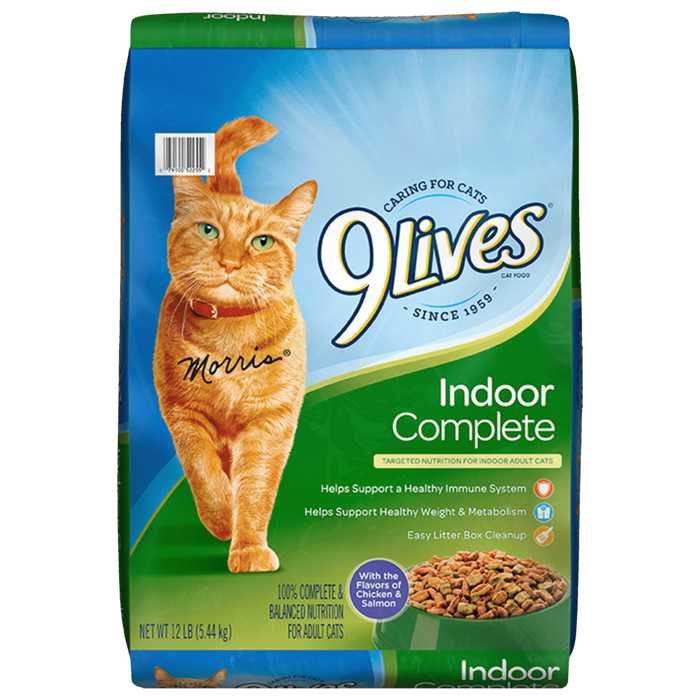 9Lives Indoor Complete Dry Cat Food, 12 lbs