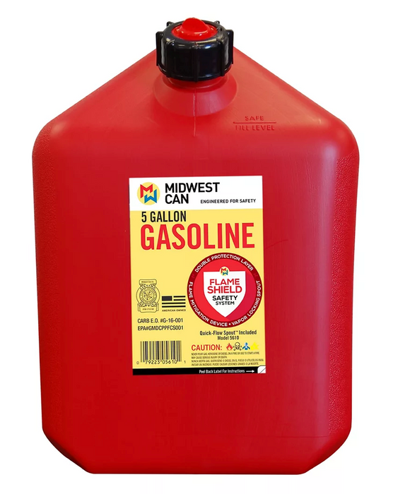 Midwest Can 5-Gallon Gas Can, 5 gl