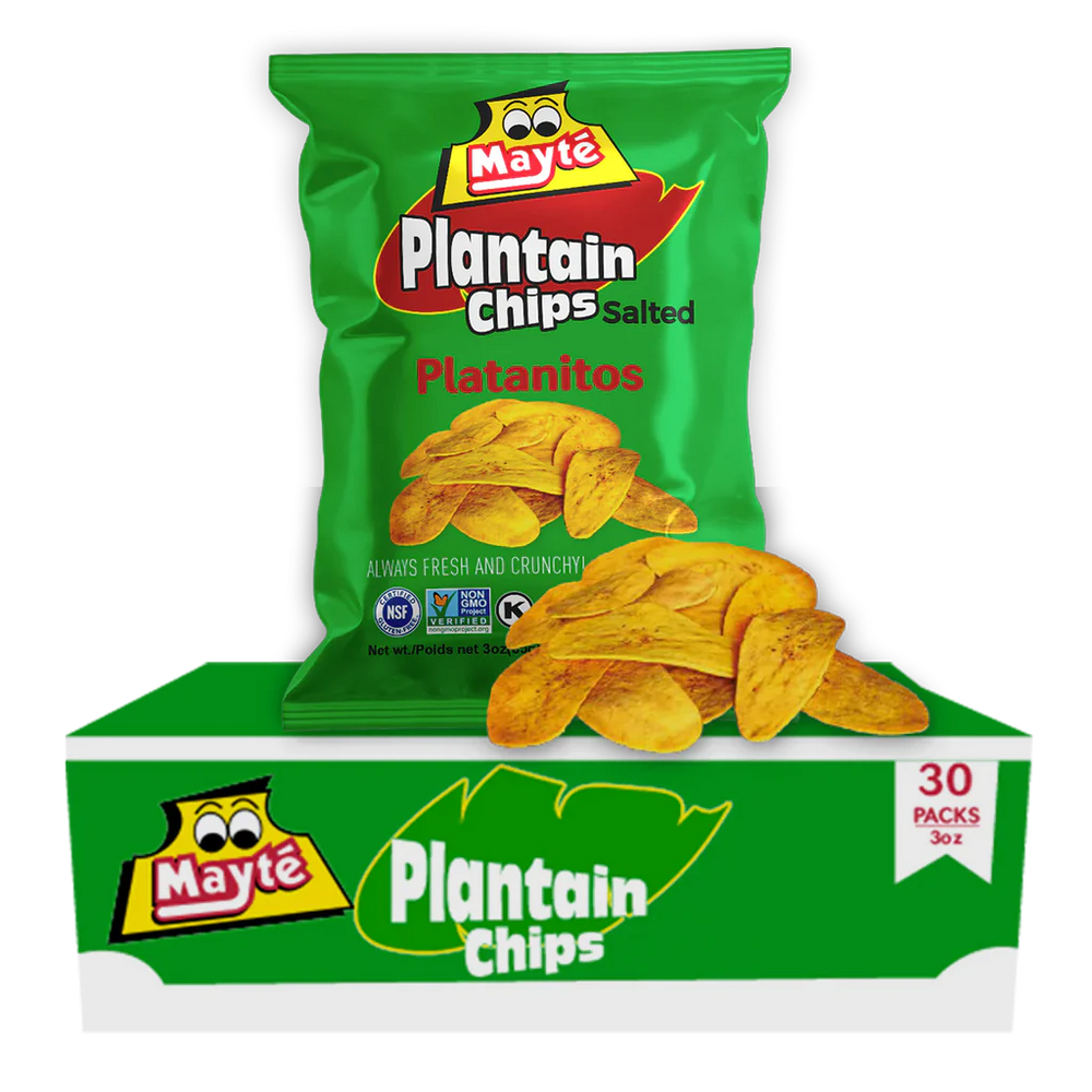 Mayte Plantain Salted Chips, 30-Pack , 30 ct