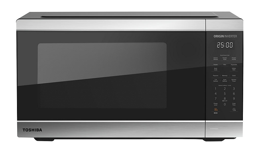 Toshiba 1.6Cu.Ft 1200W Stainless Steel Counter Top Microwave Oven Wi