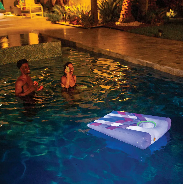 Pool Candy Illuminated Inflatable LED Cornhole Game , 2 ct