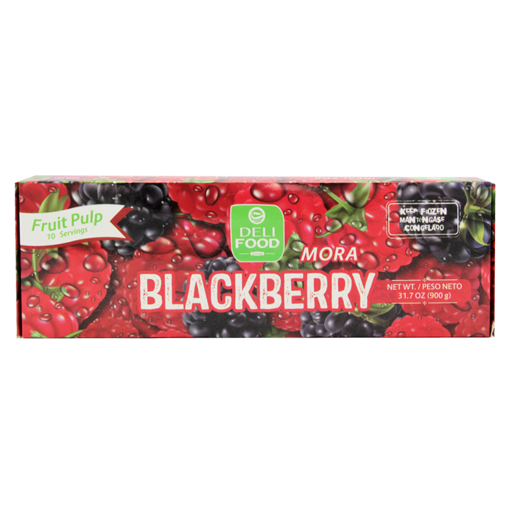 Deli Food Frozen Blackberry/Mora Fruit Pulp Pouch , 900 gr