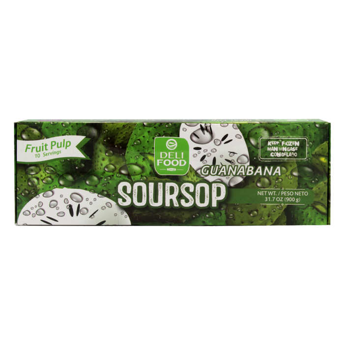 Deli Food Frozen Soursoup/Guanabana Pulp Pouch , 900 gr