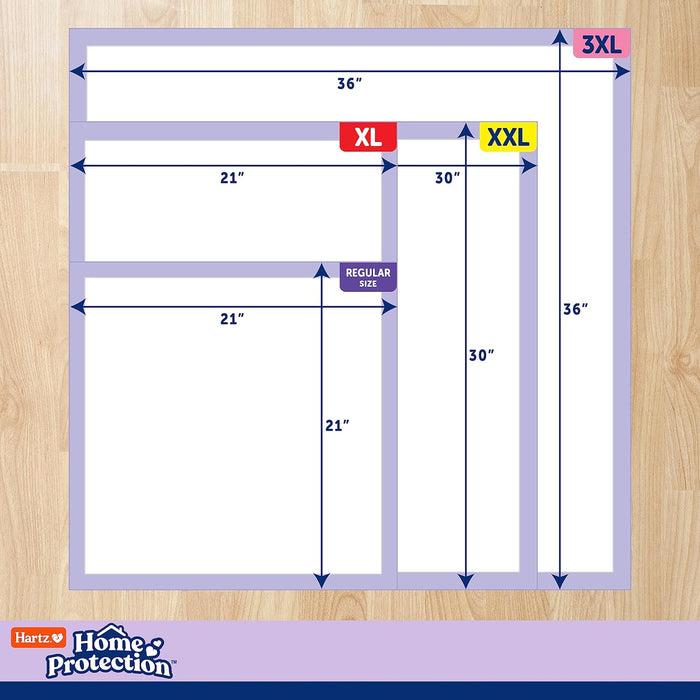 Hartz Odor Eliminating Dog Pads, 50 CT