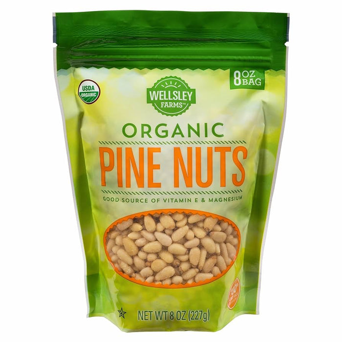 Wf Organic Pine Nuts, 8 OZ