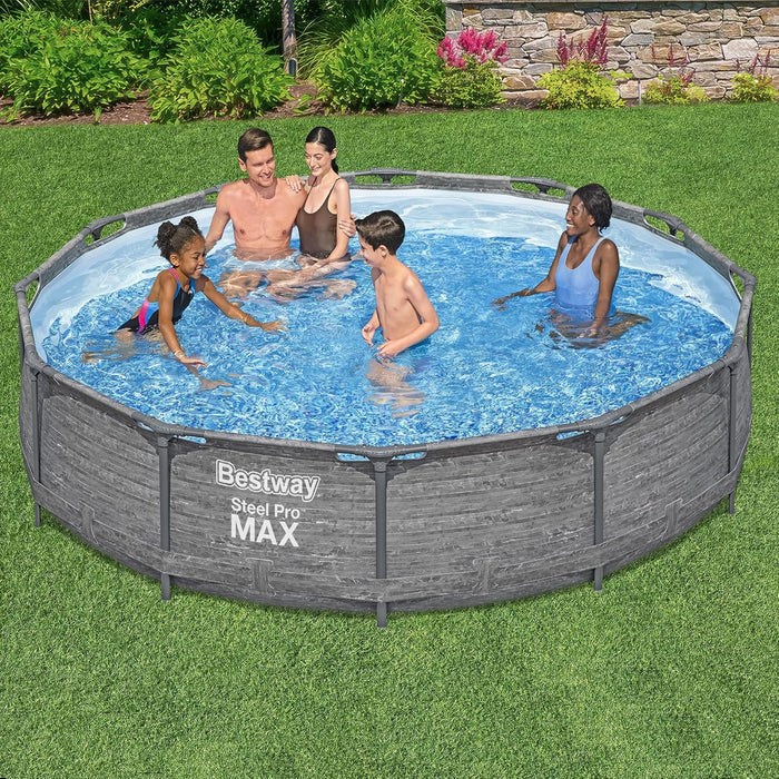 Bestway Steel Pro MAX 12' x 30" Round Above Ground Pool Set, 1 pc