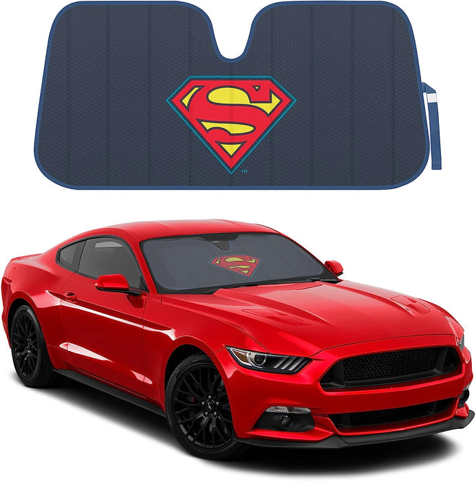 BDK New Superman 2022 Windshield Sunshade for Car Truck & SUV, 1 pc