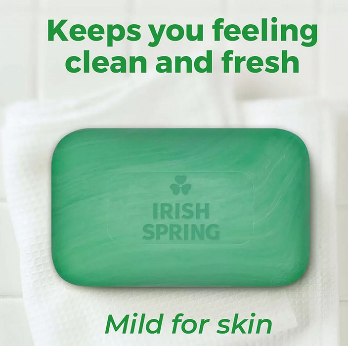 Irish Spring Original Clean Bar Soap For Men, 20 x 4 oz