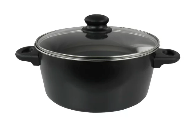 Gibson Armada Cookware Set, Black , 7 pcs