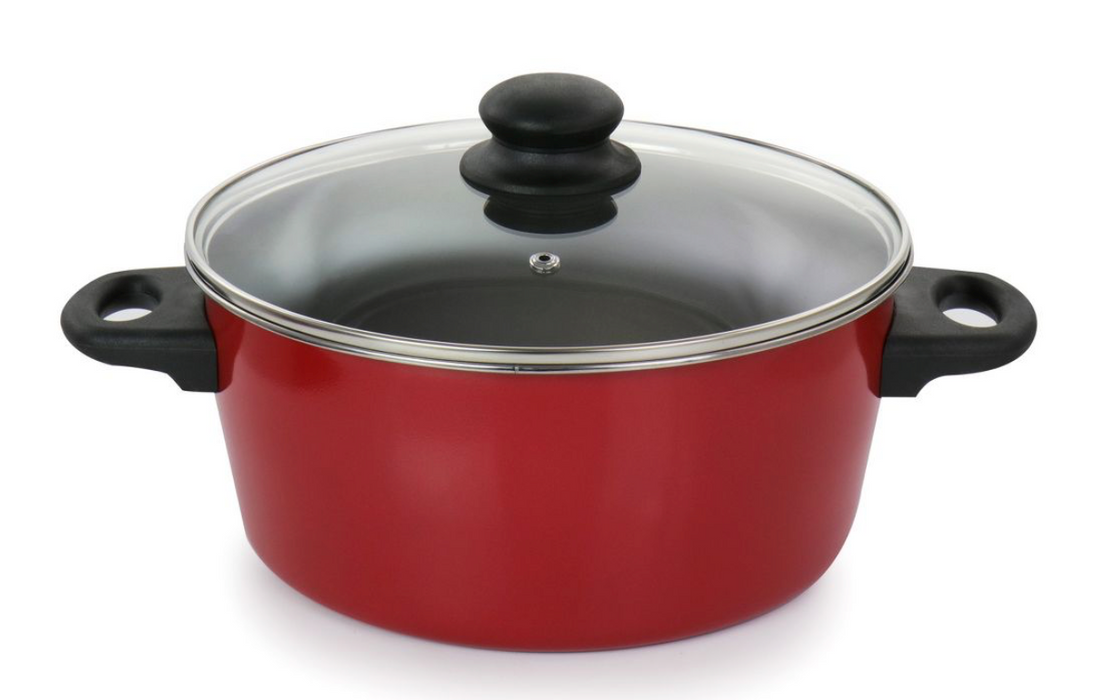 Gibson Armada Cookware Set, Red , 7 pcs