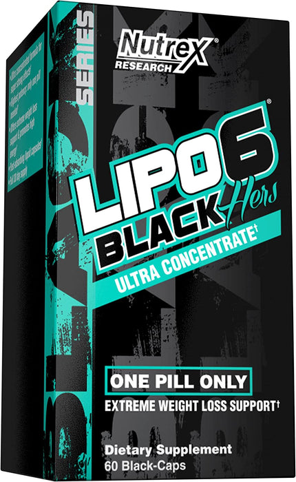 Nutrex Lipo6 Black Hers Ultra Concentrate Fat-Loss Capsules , 60 ct