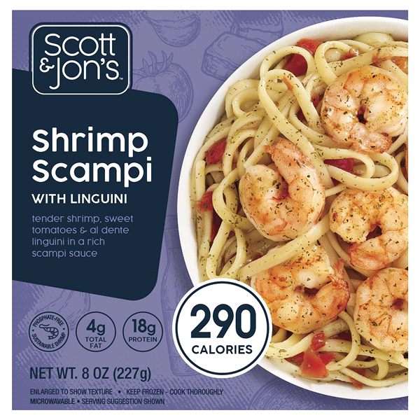 Scott & Jon's Shrimp Scampi Pasta Bowl , 8 oz