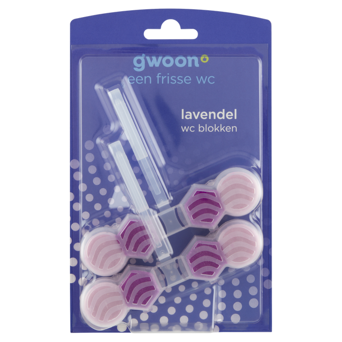 Gwoon Lavender Toilet Cleaning Blocks , 2  x 48 gr