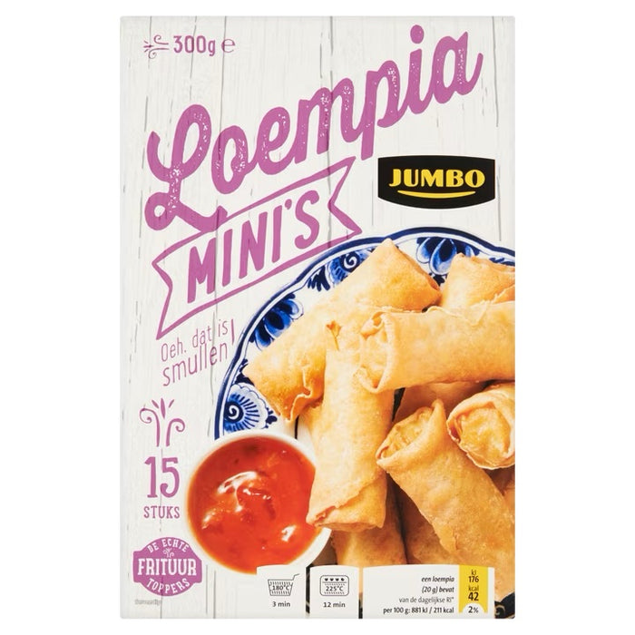 Jumbo Frozen Mini Spring Rolls, 300 gr