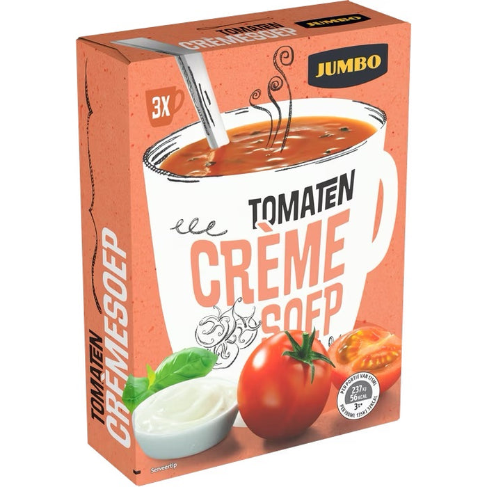 Jumbo Instant Tomato Crème Soup Satchets , 3 ct