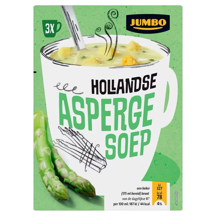 Jumbo Instant Asparagus Soup, 3 ct