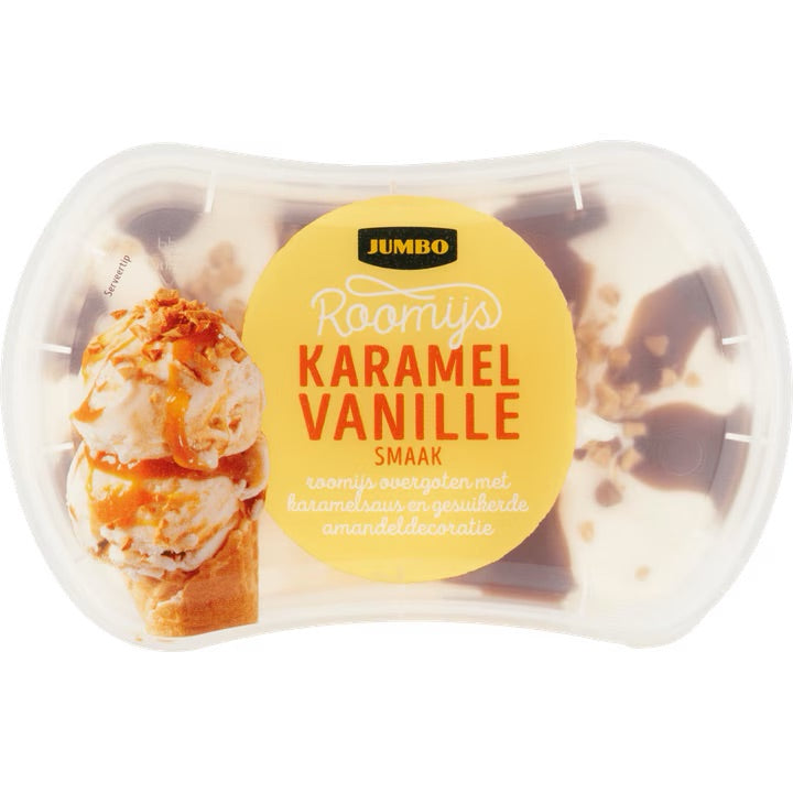 Jumbo Ice Cream Caramel Vanilla Flavor , 200 ml