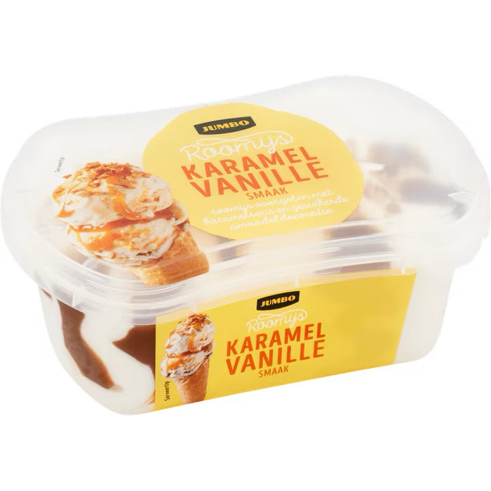 Jumbo Ice Cream Caramel Vanilla Flavor , 200 ml