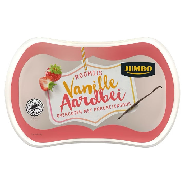 Jumbo Vanilla & Strawberry Ice Cream, 100 gr