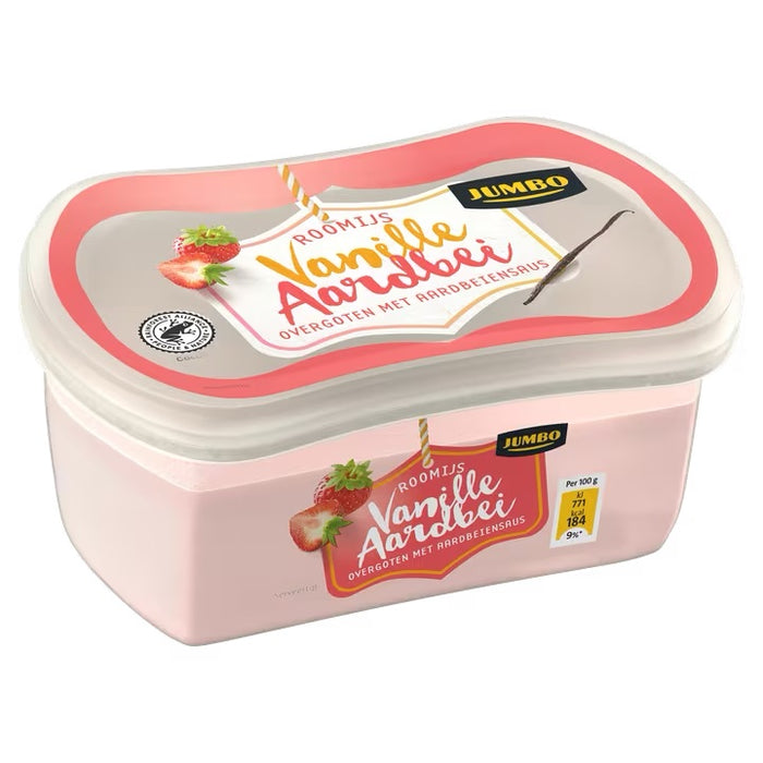 Jumbo Vanilla & Strawberry Ice Cream, 100 gr