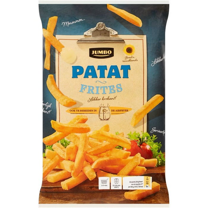 Jumbo Frozen Patat Fries, 1 kg, 1000 gr