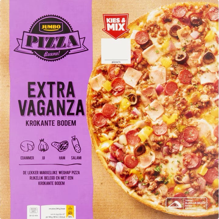 Jumbo Frozen Pizza Extravaganza, 414 gr — Goisco.com