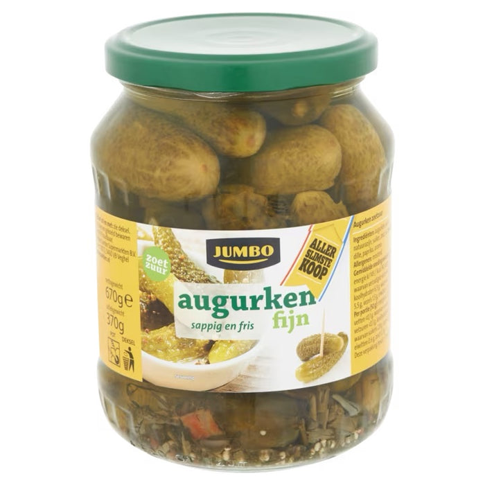 Jumbo Sweet & Sour Fine Pickles , 670 gr