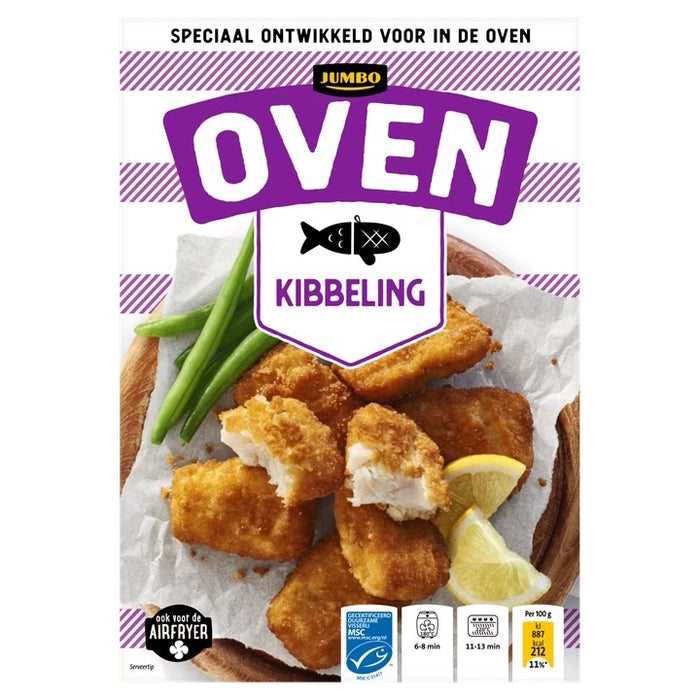 Jumbo Frozen Oven Fried Fish, Kibbeling , 240 gr