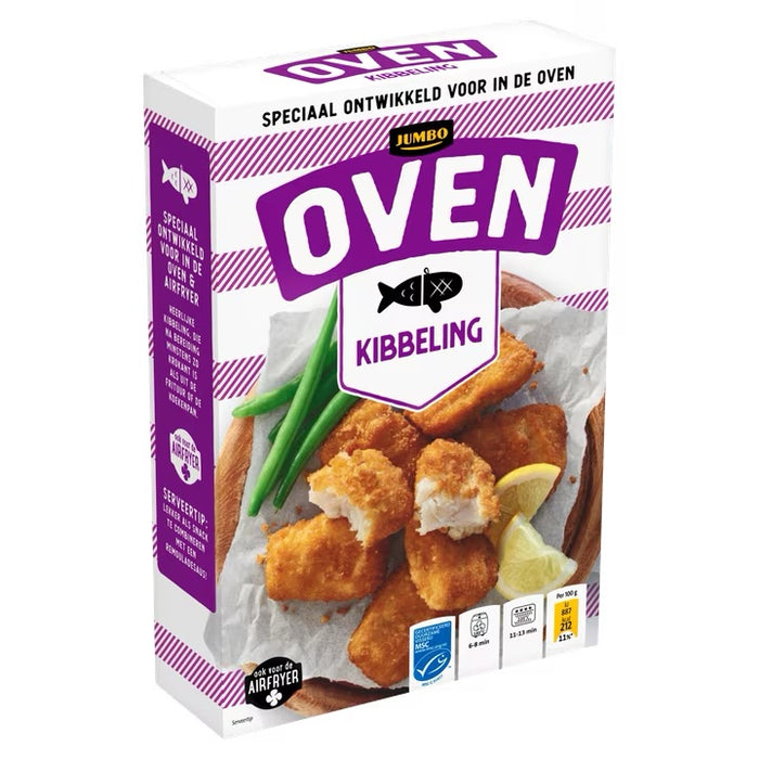 Jumbo Frozen Oven Fried Fish, Kibbeling , 240 gr