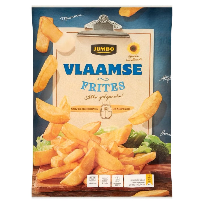 Jumbo Frozen Flemish Fries , 1000 gr