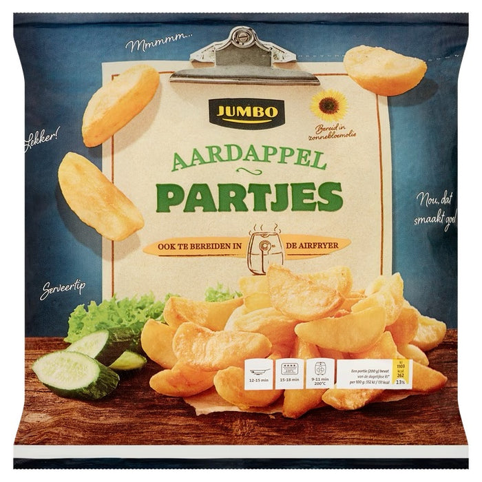 Jumbo Frozen Potato Wedges, 600 gr