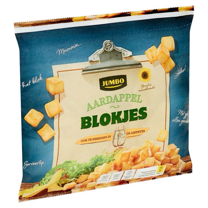 Jumbo Frozen Potato Cubes, 600 gr