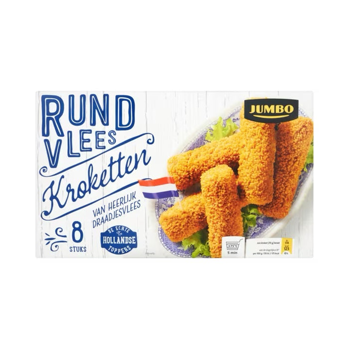 Jumbo Frozen Beef Croquetes, 8 ct