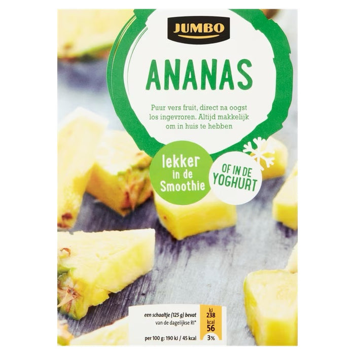 Jumbo Frozen Pineapple Chunks , 250 gr