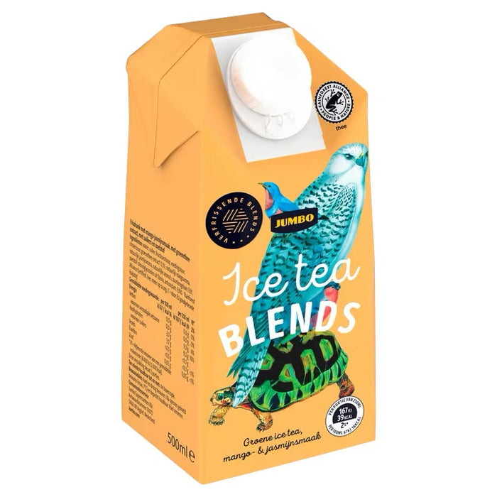 Jumbo Blends Green With Mango & Jasmine Flavor Iced Tea, 500 ml