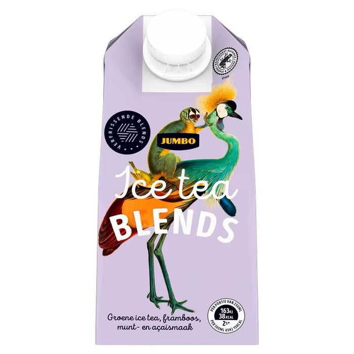 Jumbo Green with Raspberry, Mint & Açai flavor Iced Tea, 500 ml