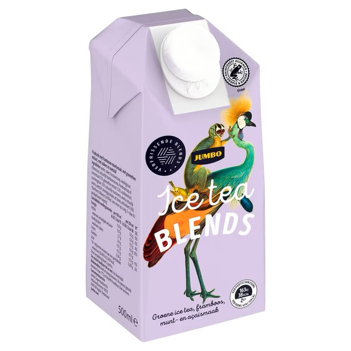 Jumbo Green with Raspberry, Mint & Açai flavor Iced Tea, 500 ml