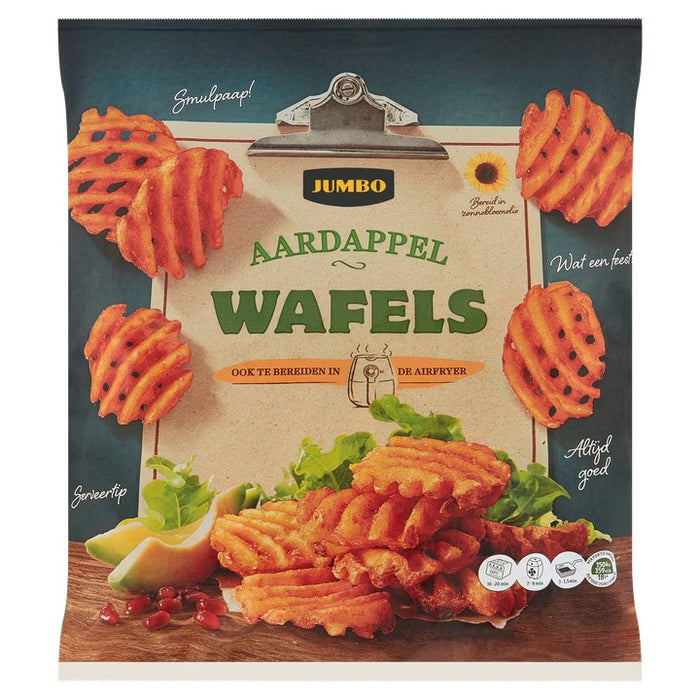 Jumbo Frozen Potato Waffles , 607 gr