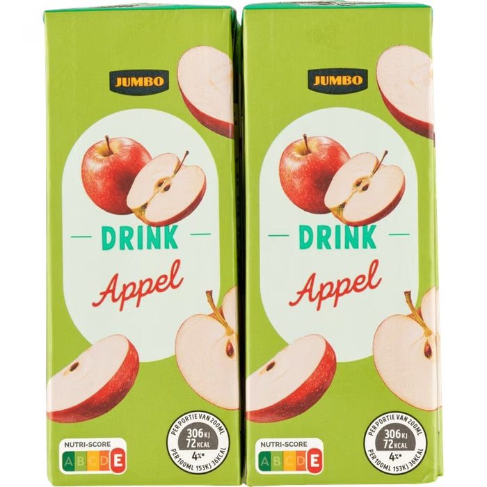 Jumbo 10-Pack Apple Juice , 10 x 200 ml