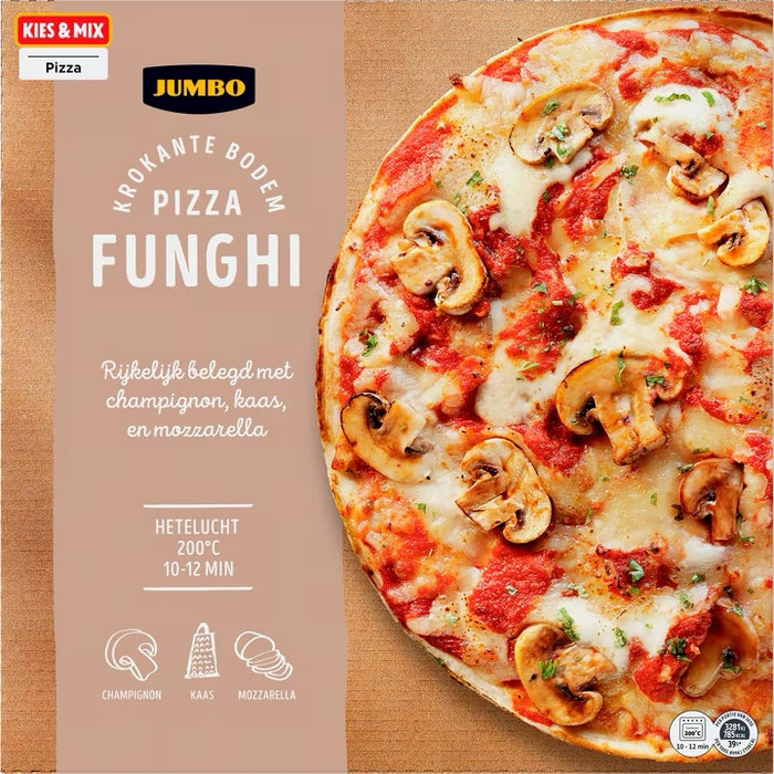 Jumbo Frozen Pizza Funghi , 365 gr