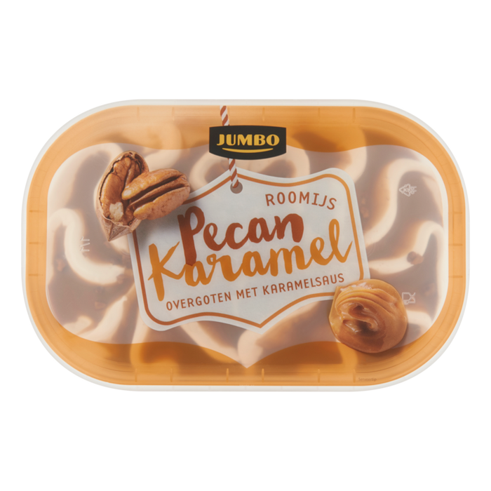 Jumbo Pecan Caramel Roomijs Ice Cream , 900 ml