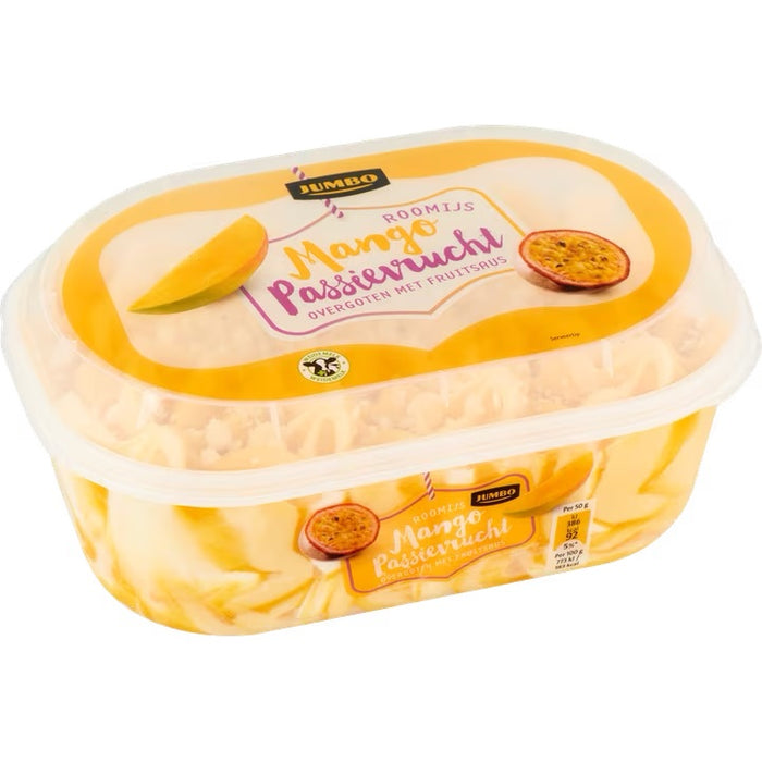 Jumbo Mango Passion Fruit Ice Cream , 900 ml