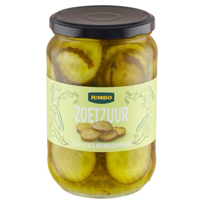 Jumbo Sweet & Sour Cucumber Slices , 670 gr