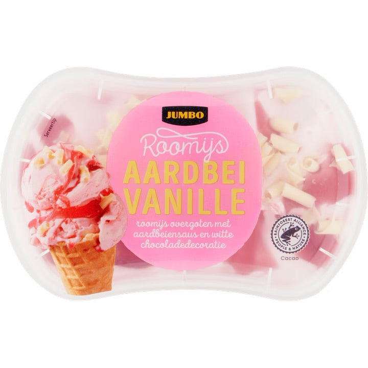 Jumbo Strawberry Vanilla Ice Cream , 200 ml