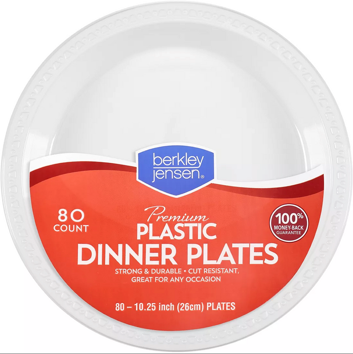 Berkley Jensen Premium Plastic Dessert Plates , 130 ct